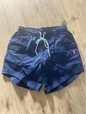 Free People In The Wild Activewear Hiking Blue Shorts Size Small